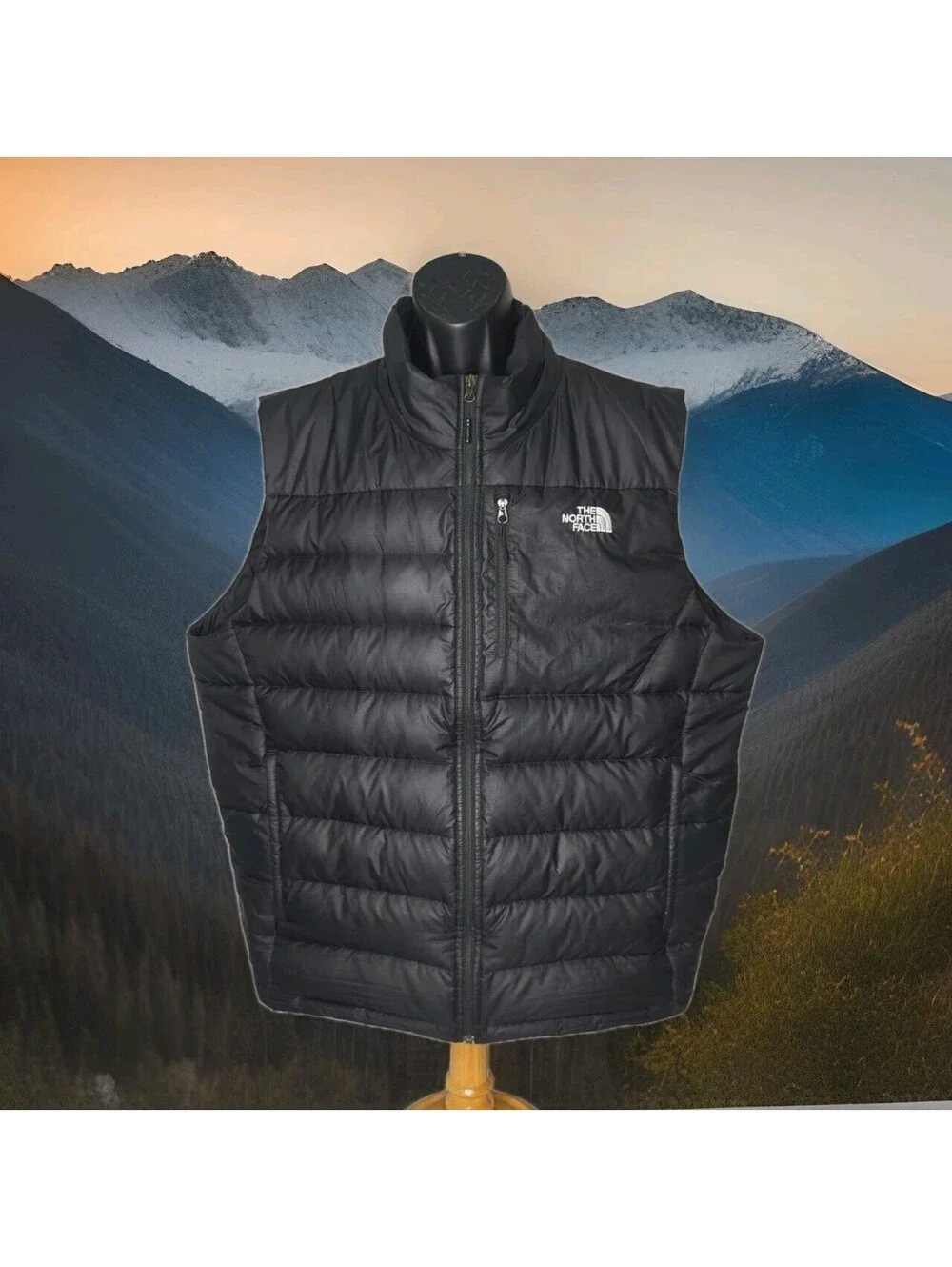 The North Face Down Aconcagua Puffer Vest Jacket Winter Mens XXL 2XL Black Gilet
